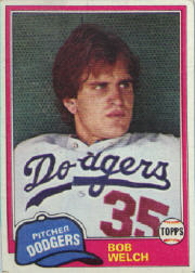 1981 Topps Baseball Cards      624     Bob Welch